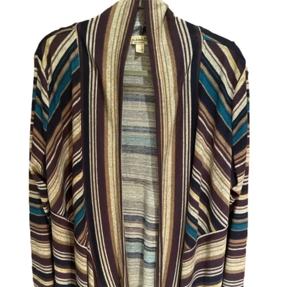 One World Striped Open Cardigan - Picture 1 of 6